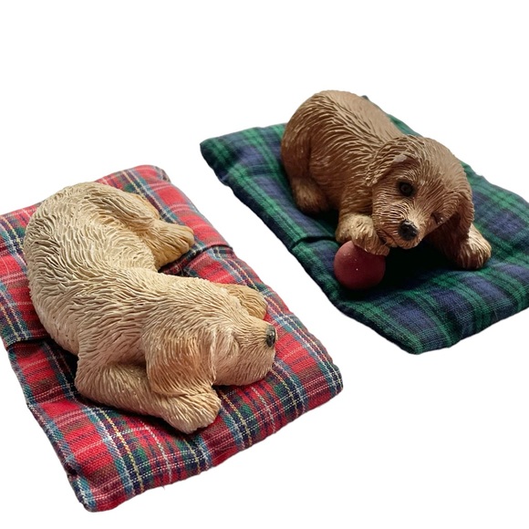 Vintage Sandicast Lil’ Snoozers Dog Figurine Golden Retriever - Picture 2 of 13